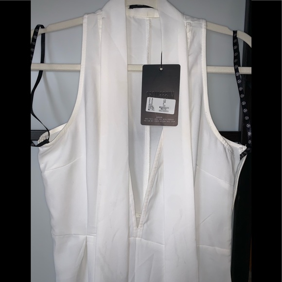 3 for $30! NWT Missguided sexy white jumpsuit - Picture 11 of 12